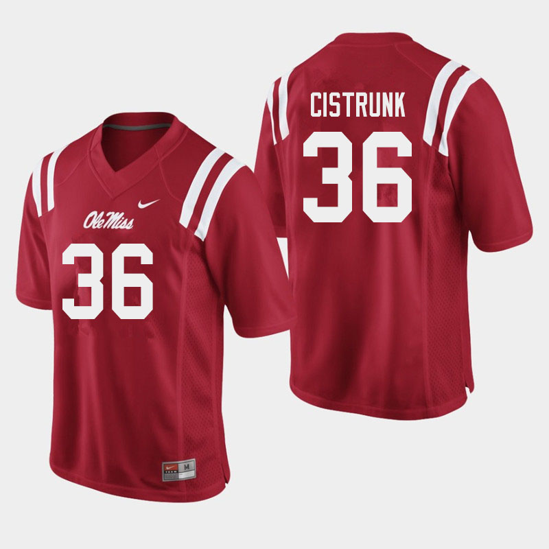 Ashanti Cistrunk Ole Miss Rebels NCAA Men's Red #36 Stitched Limited College Football Jersey WEF5558WO